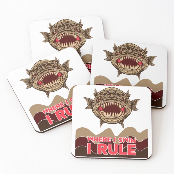 Item preview, Where I Swim I Rule Snake Head Fish designed and sold by Stag Prime Shop.