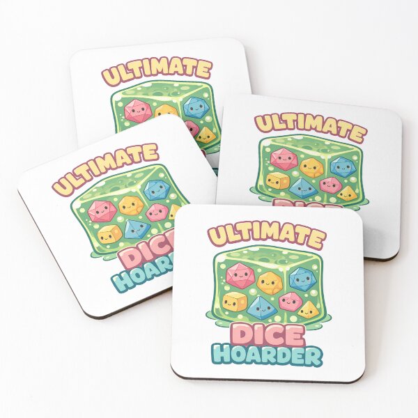 Item preview, Ultimate Dice Hoarder Cute Gelatinous Cube Polyhedral designed and sold by Fenay Designs.