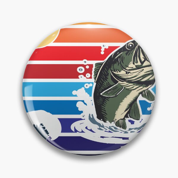 Item preview, Vintage Sunset Leaping Bass Mouth Fishing Graphic designed and sold by Stag Prime Shop.