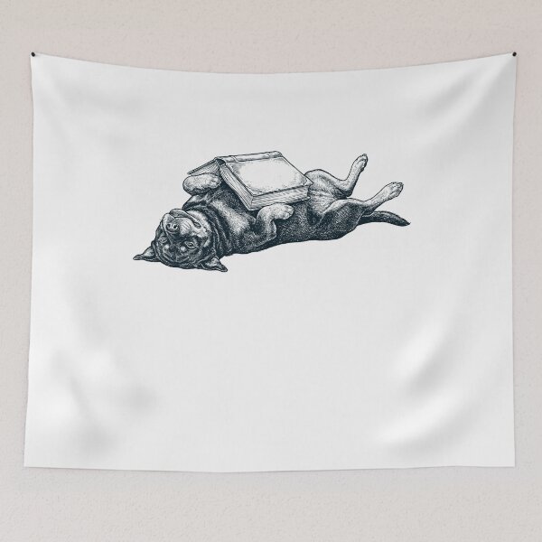 Item preview, Funny Rottweiler Reading Book Nap Dog Lover designed and sold by DoodleTortle.