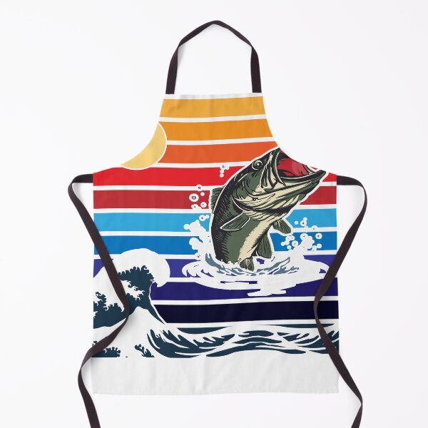Item preview, Vintage Sunset Leaping Bass Mouth Fishing Graphic designed and sold by Stag Prime Shop.