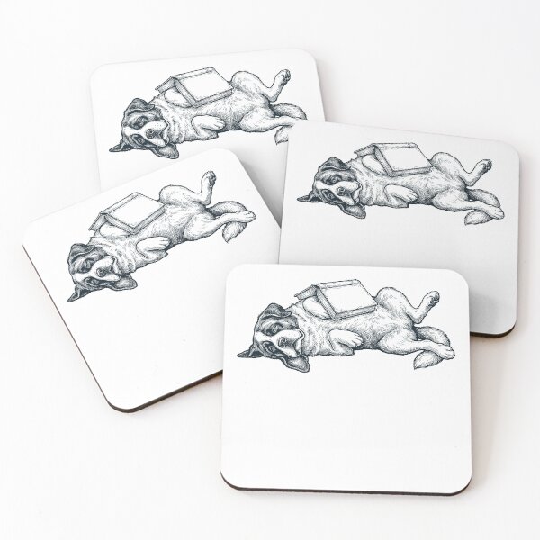 Item preview, Funny Saint Bernard Reading Book Nap Dog Lover designed and sold by DoodleTortle.