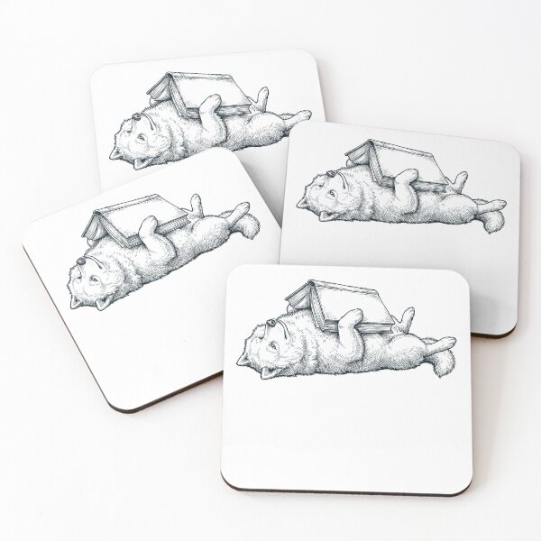 Item preview, Funny Samoyed Reading Book Nap Dog Lover designed and sold by DoodleTortle.