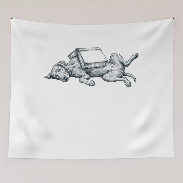 Item preview, Funny Vizsla Reading Book Nap Dog Lover designed and sold by DoodleTortle.