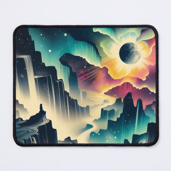 Item preview, Aurora Borealis and Eclipse, Ai Generated Art designed and sold by ACC .
