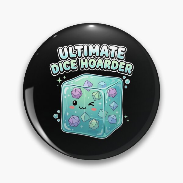 Item preview, Ultimate Dice Hoarder Cute Blue Gelatinous Cube RPG designed and sold by Fenay Designs.