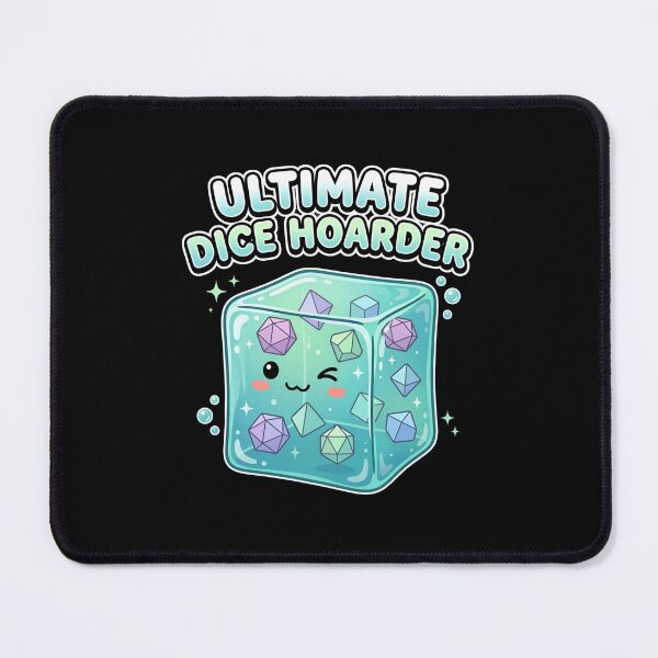 Item preview, Ultimate Dice Hoarder Cute Blue Gelatinous Cube RPG designed and sold by Fenay Designs.