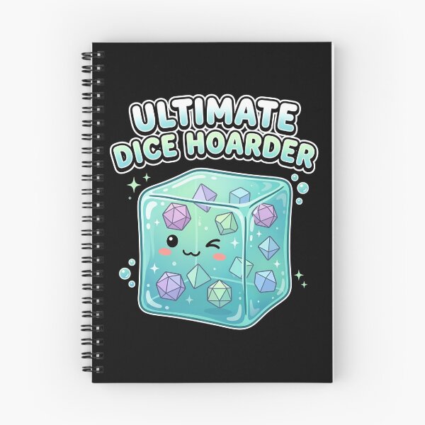 Item preview, Ultimate Dice Hoarder Cute Blue Gelatinous Cube RPG designed and sold by Fenay Designs.