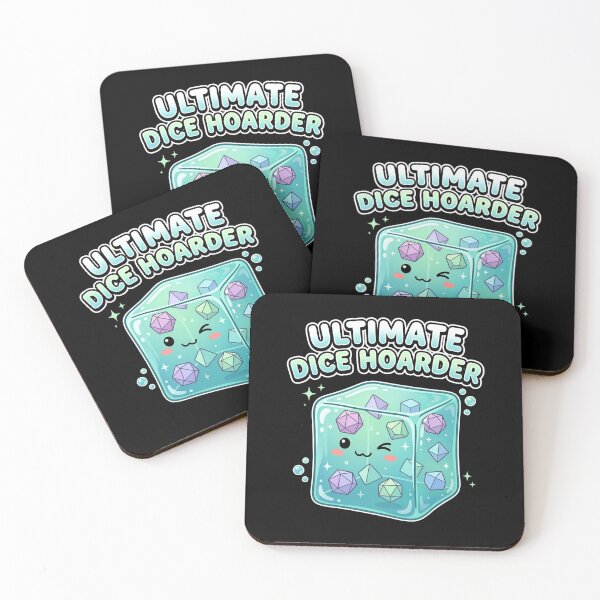 Item preview, Ultimate Dice Hoarder Cute Blue Gelatinous Cube RPG designed and sold by Fenay Designs.