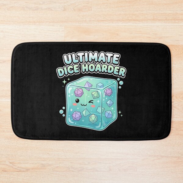 Item preview, Ultimate Dice Hoarder Cute Blue Gelatinous Cube RPG designed and sold by Fenay Designs.