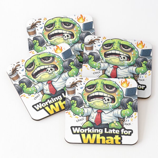 Item preview, Turtle Gym Fitness Sticker – Working Late for What designed and sold by les3cerises.