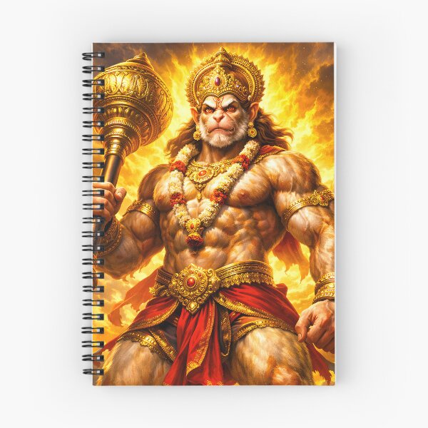 Item preview, Powerful Hanuman | Bajrangbali Hindu Art designed and sold by CosmicLotusArt.