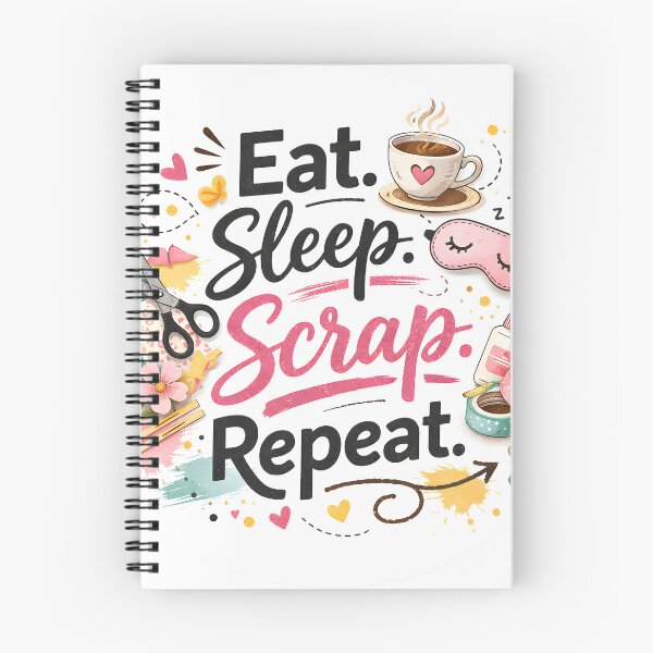Item preview, Eat Sleep Scrap Repeat – Creative Scrapbooking Lover Design designed and sold by blankTeeShirt.