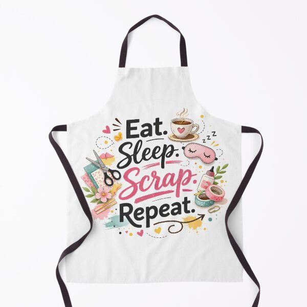 Item preview, Eat Sleep Scrap Repeat – Creative Scrapbooking Lover Design designed and sold by blankTeeShirt.