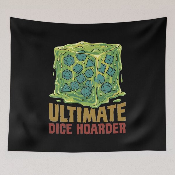 Item preview, Ultimate Dice Hoarder Green Gelatinous Cube Monster designed and sold by Fenay Designs.