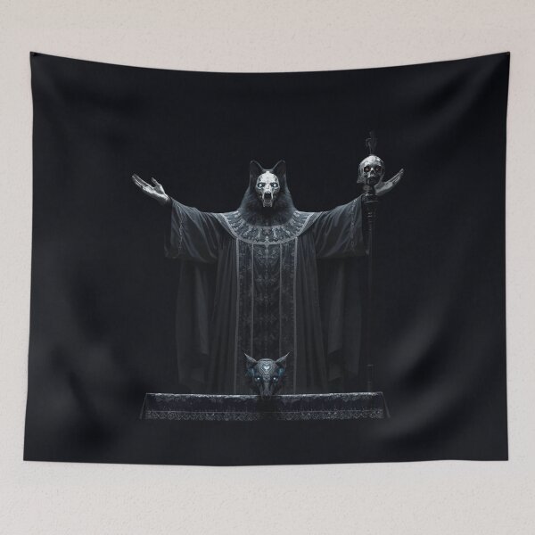Item preview, Midnight Messiah — Dark Sacred Wolf Sovereign Art designed and sold by GeoWhimsy Studio.