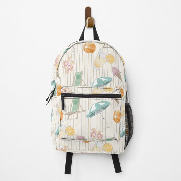 Item preview, Vintage Watercolor Summer Beach Day Pattern designed and sold by Seamlessly Buffalo.
