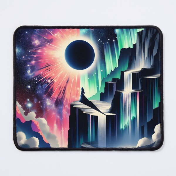 Item preview, Aurora Borealis and Eclipse, Ai Generated Art designed and sold by ACC .