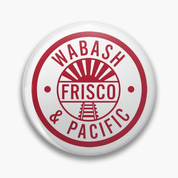 Item preview, Vintage Wabash Frisco and Pacific Railway Steam Engine Line Logo designed and sold by CharlieDesings.