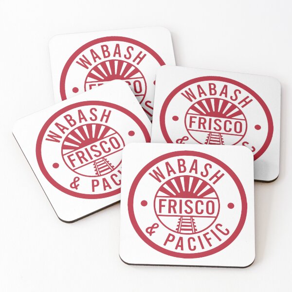 Item preview, Vintage Wabash Frisco and Pacific Railway Steam Engine Line Logo designed and sold by CharlieDesings.