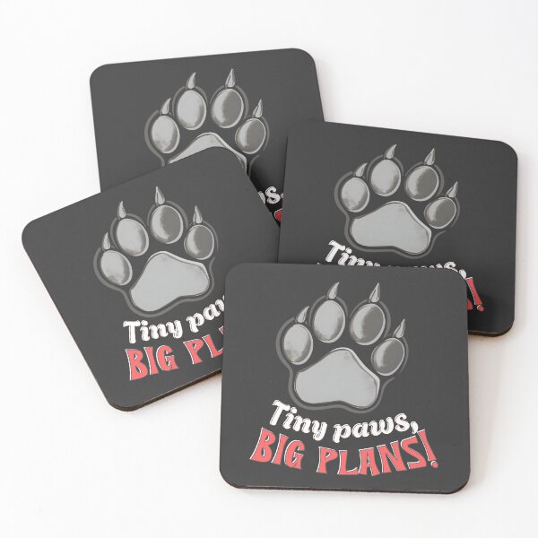 Item preview, Tiny Paws Big Plans – Cute Dog Lover Motivational Design designed and sold by TestudoDesign.