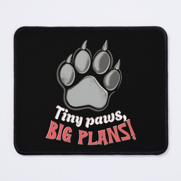 Item preview, Tiny Paws Big Plans – Cute Dog Lover Motivational Design designed and sold by TestudoDesign.