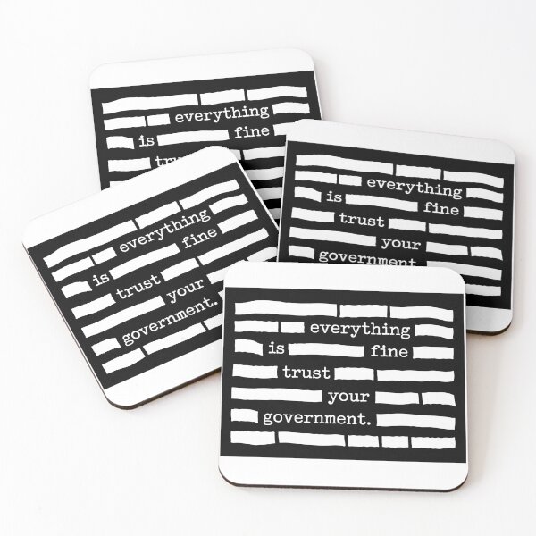 Item preview, Everything Is Fine Trust Your Government - Redacted Files Bumper designed and sold by PixVib.