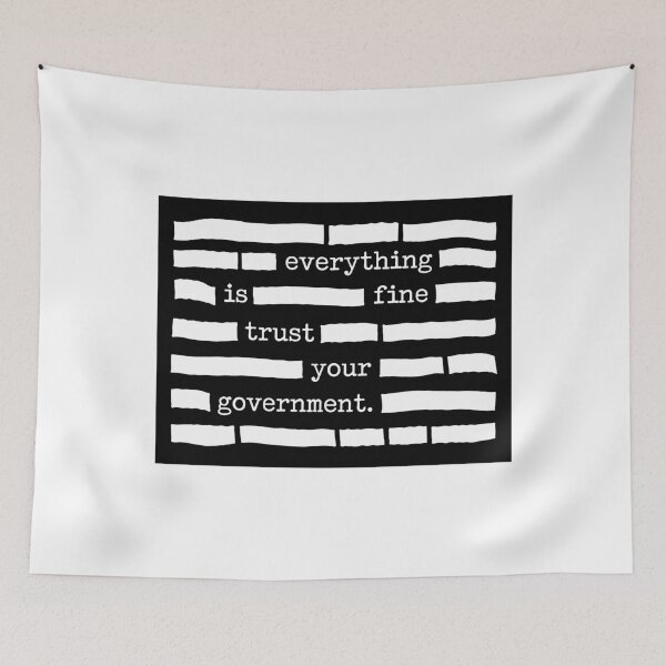 Item preview, Everything Is Fine Trust Your Government - Redacted Files Bumper designed and sold by PixVib.