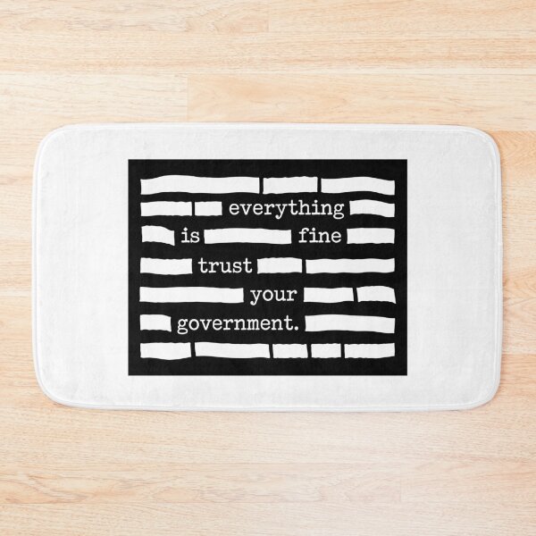 Item preview, Everything Is Fine Trust Your Government - Redacted Files Bumper designed and sold by PixVib.
