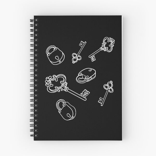 Item preview, Secrets & Keys Pattern. Monochrome. Black and White  designed and sold by KateQR.