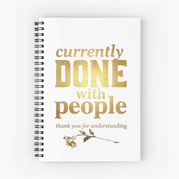 Item preview, Currently Done With People Thank You For Understanding Funny Sarcastic Vintage Quote designed and sold by ThefadedEra.