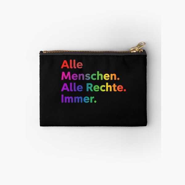 Artikelvorschau, Modern Rainbow Typography Human Rights Quote German Text entworfen und verkauft von AilinsDesigns.