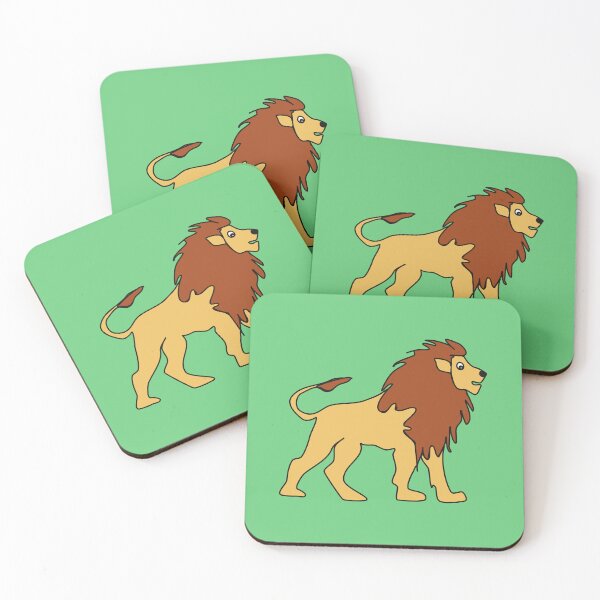 Item preview, Lion, Adorable Animals Series Handdrawn Minimalist Illustration designed and sold by SWSandraWechner.