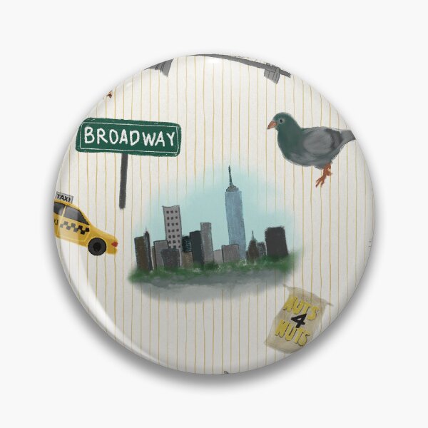 Item preview, New York City Icons Hand Drawn Pattern designed and sold by Seamlessly Buffalo.