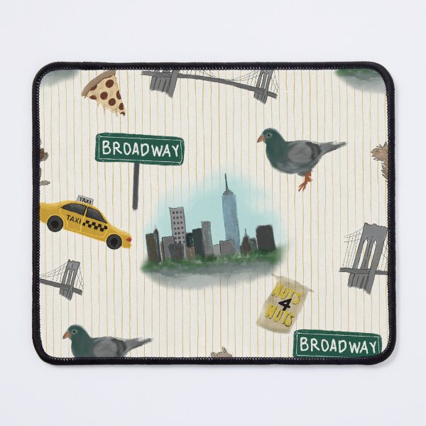 Item preview, New York City Icons Hand Drawn Pattern designed and sold by Seamlessly Buffalo.