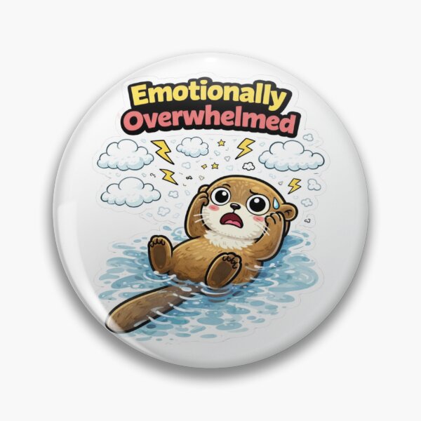 Item preview, Emotionally Overwhelmed Otter – Cute Anxiety Meme designed and sold by Gentlestate.