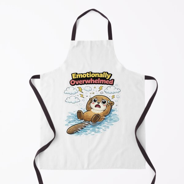 Item preview, Emotionally Overwhelmed Otter – Cute Anxiety Meme designed and sold by Gentlestate.