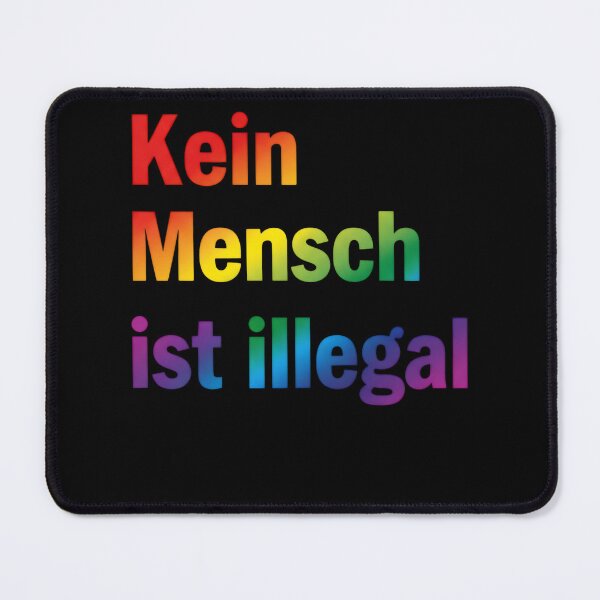 Item preview, No Human Being Is Illegal Rainbow Statement Typography designed and sold by AilinsDesigns.