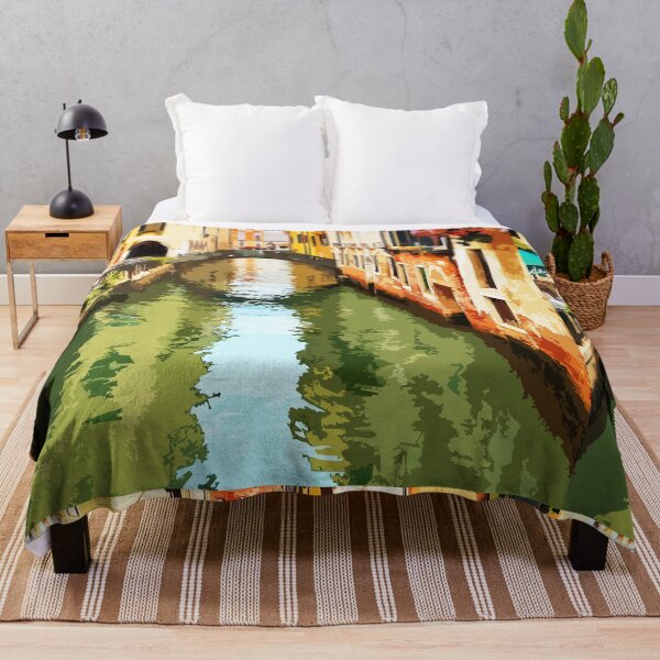 Item preview, Vibrant Venice Canal - Colorful Italian Cityscape Art designed and sold by Anuchartl.