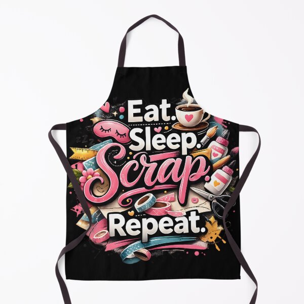 Item preview, Eat Sleep Scrap Repeat – Creative Scrapbooking Vibes designed and sold by blankTeeShirt.