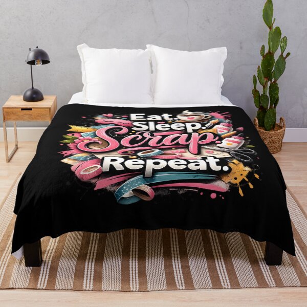 Item preview, Eat Sleep Scrap Repeat – Creative Scrapbooking Vibes designed and sold by blankTeeShirt.
