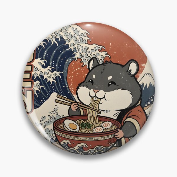 Item preview, Cozy Hamster Ramen Vintage Japanese Vibes Retro Charm designed and sold by Jokerstyle.