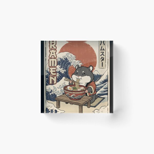 Item preview, Cozy Hamster Ramen Vintage Japanese Vibes Retro Charm designed and sold by Jokerstyle.