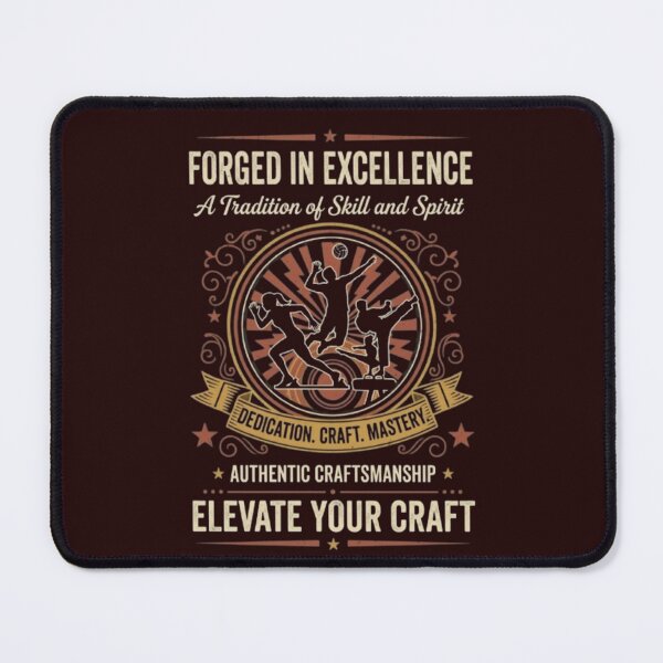 Item preview, Forged in Excellence – Dedication. Craft. Mastery. Emblem Design designed and sold by Dogandesighn.