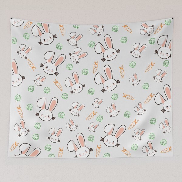 Item preview, Cute Bunny Rabbit Pattern Nursery Kids Design designed and sold by DesignsVault.