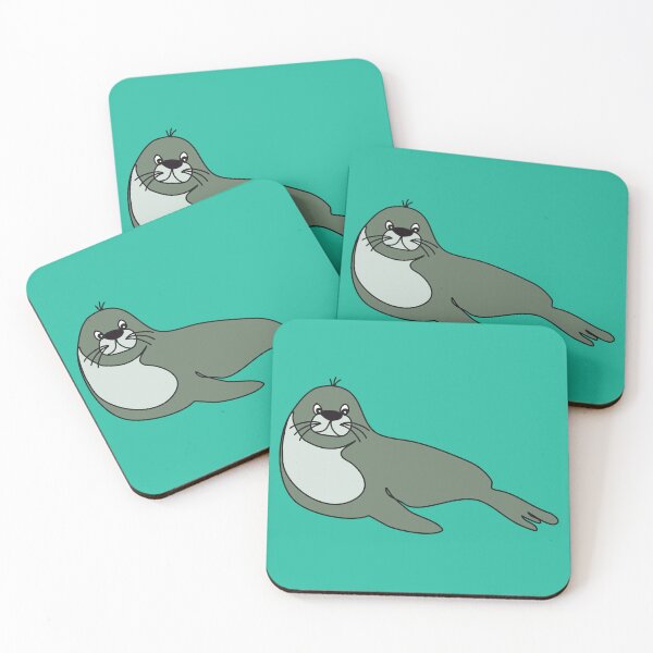 Item preview, Walrus, Adorable Animals Series Handdrawn Minimalist Illustration designed and sold by SWSandraWechner.