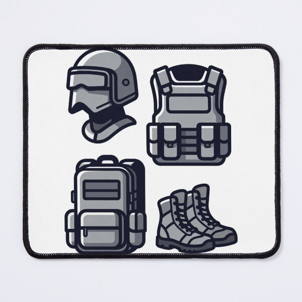 Item preview, Tactical Gear Icons – Clean Minimal Gaming Vector Design designed and sold by Berouita studio .