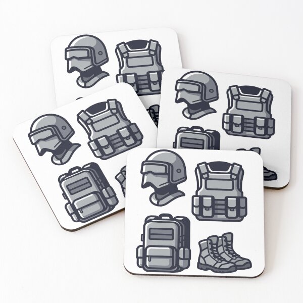 Item preview, Tactical Gear Icons – Clean Minimal Gaming Vector Design designed and sold by Berouita studio .