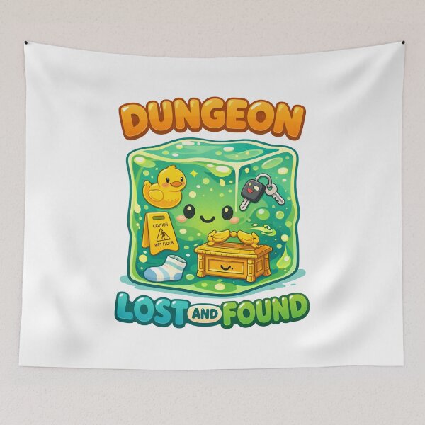 Item preview, Dungeon Lost And Found Wet Floor Gelatinous Cube RPG designed and sold by Fenay Designs.