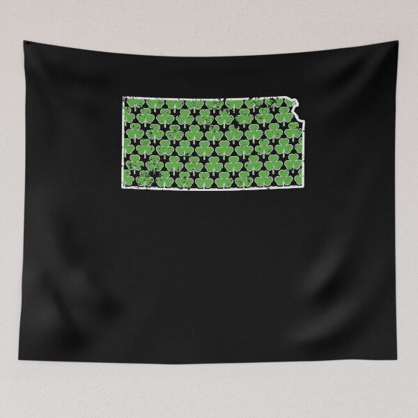 Aperçu de l'œuvre Shamrock Green Kansas St Pattys Fête Saint Patrick créée et vendue par shoppzee.